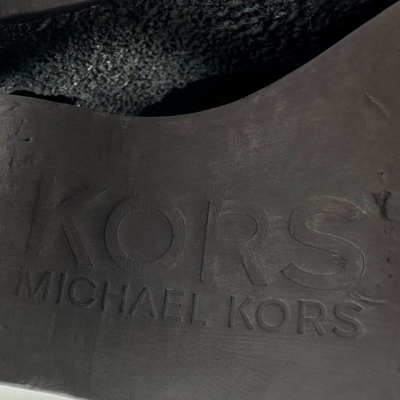 Michael Kors Knee High Suede &‎ Shearling Wedge Cutout Heel Boots - Picture 14 of 15